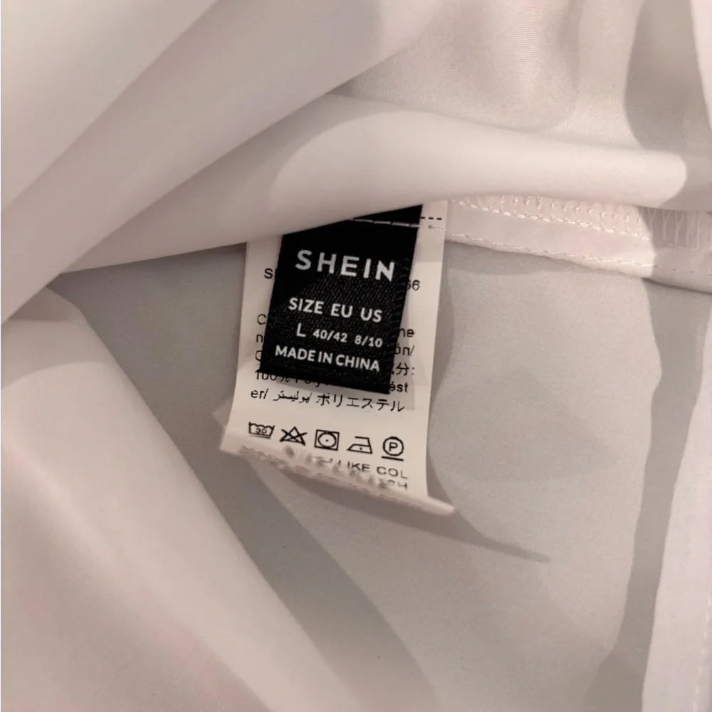 Elegant White Women's Top Size L - Picture 2 of 6